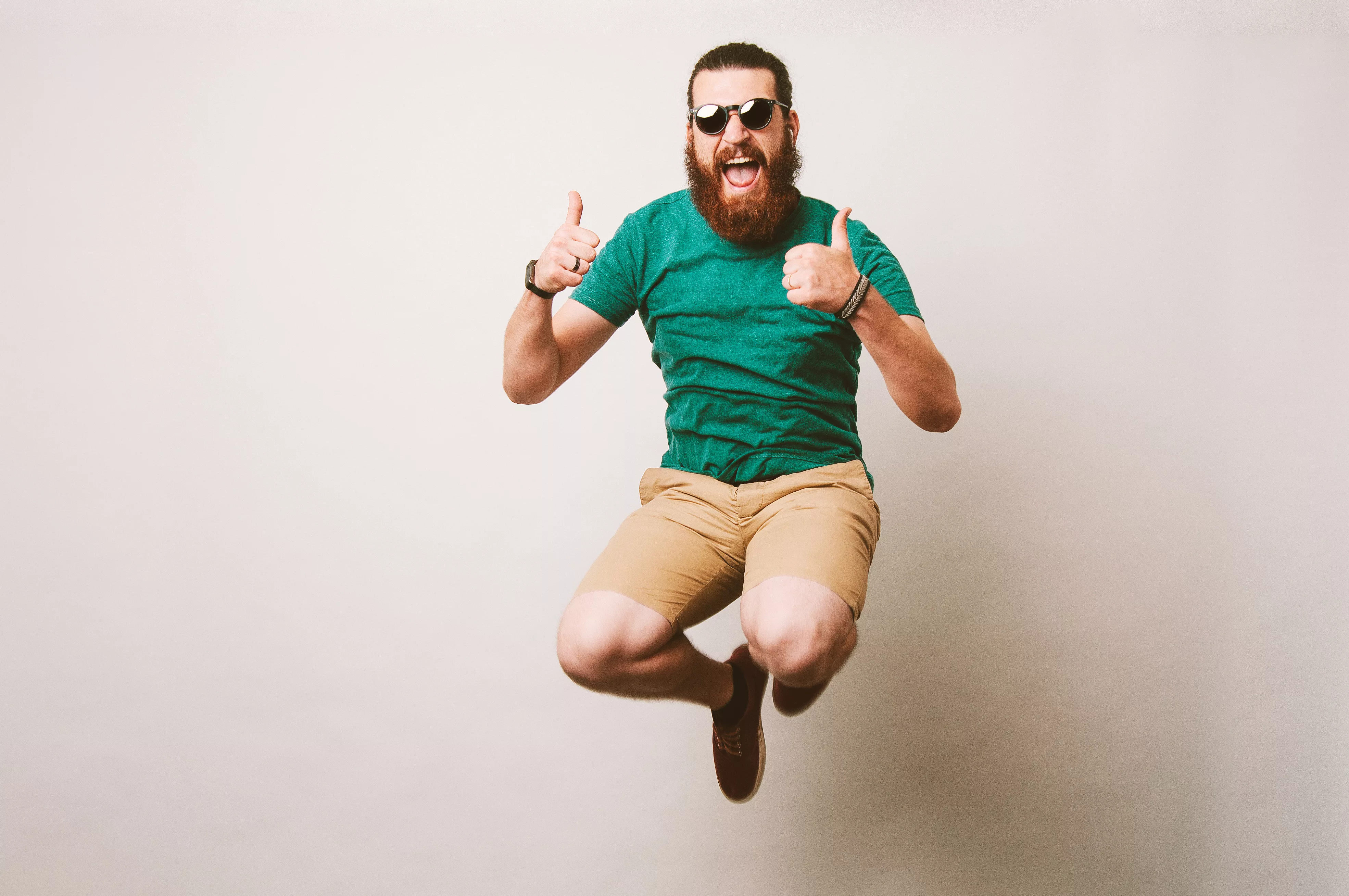 Happy hipster