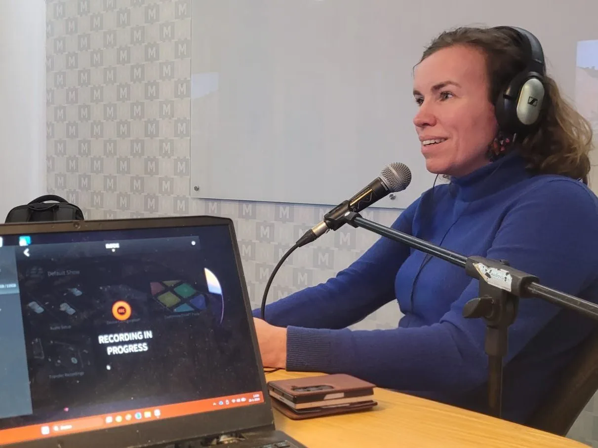 Yvon hosting NOLOC podcast